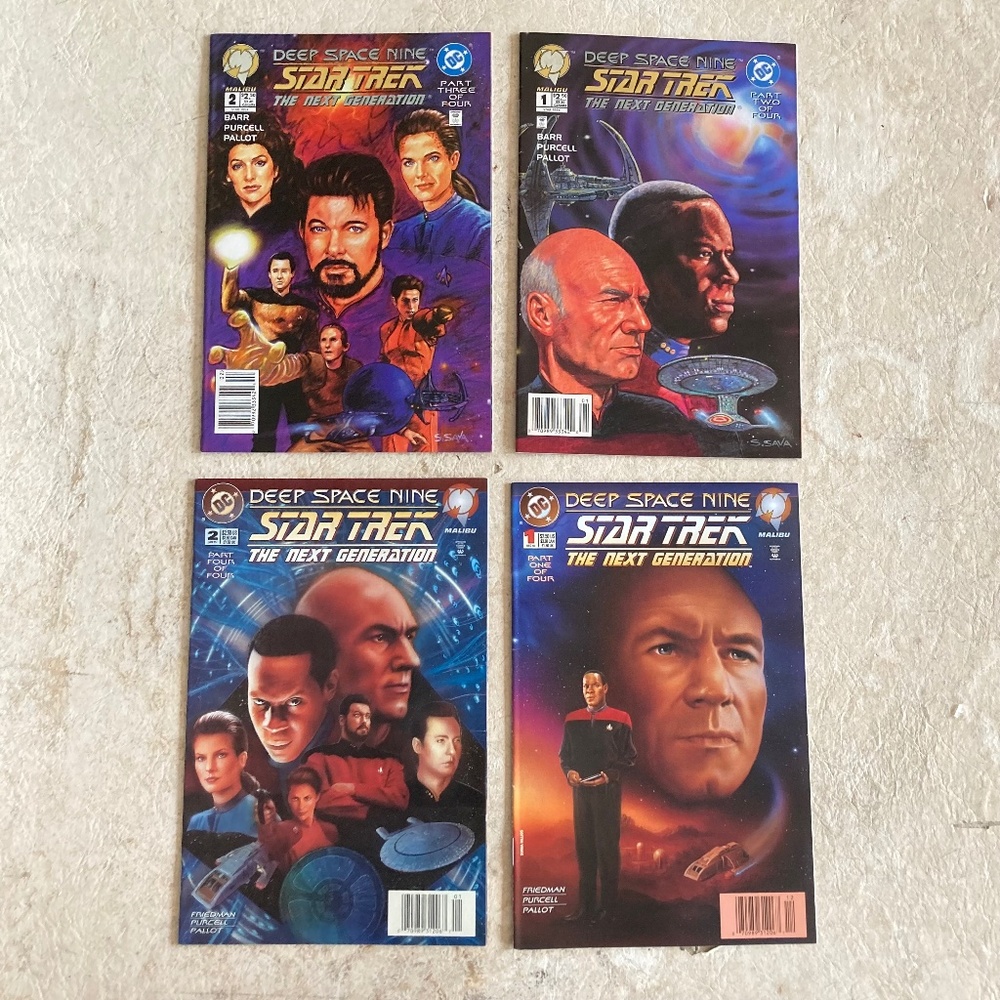 Star Trek Deep Space Nine The Next Generation Four Comics Set New
